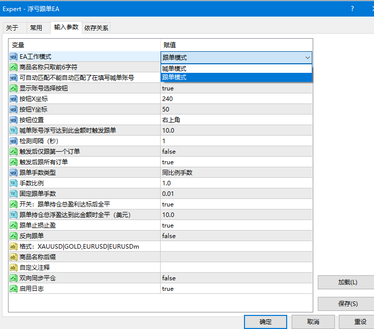 浮虧跟單EA